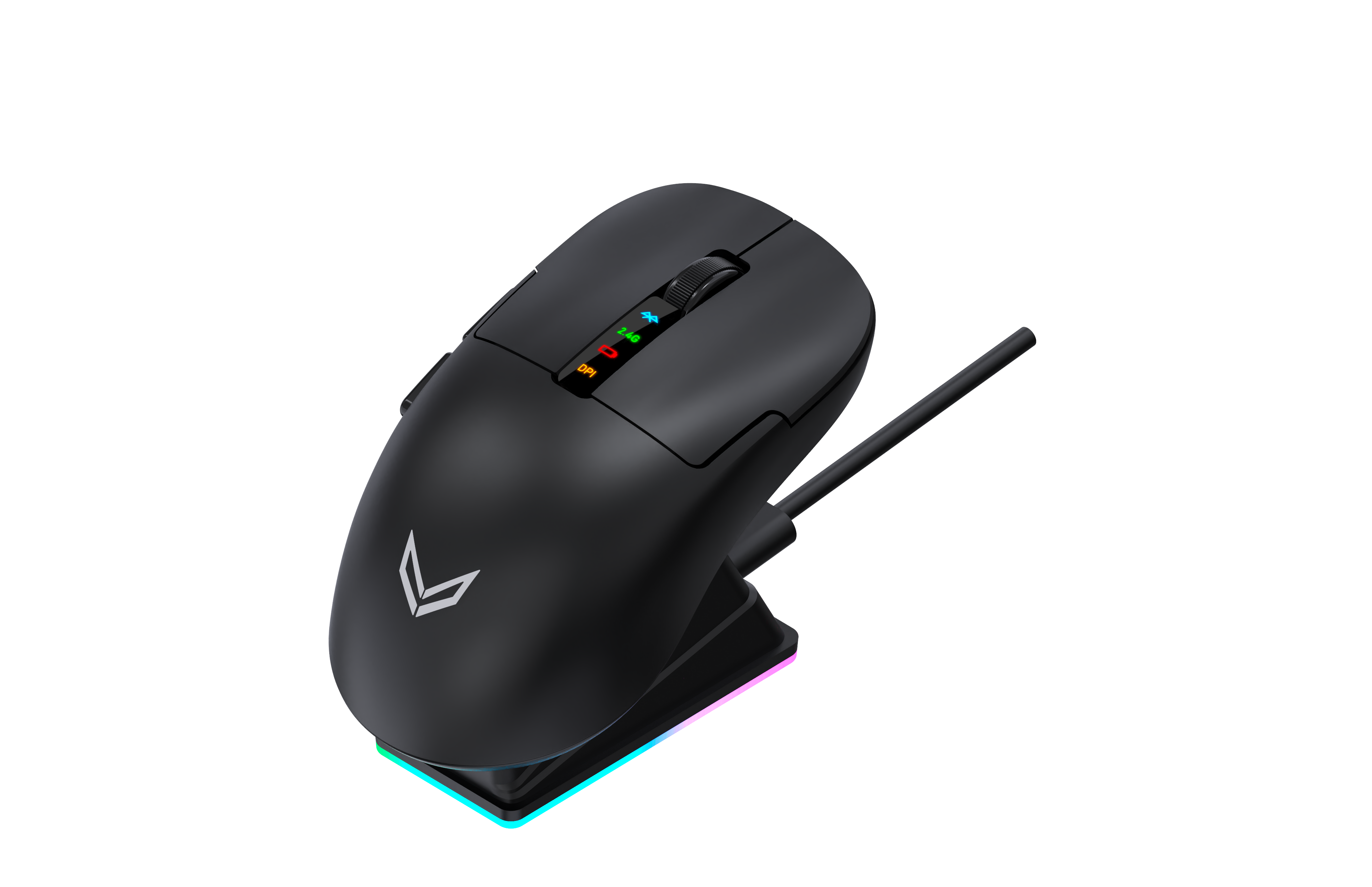 Valor Type-X M1 Kablosuz Oyuncu Mouse - 12000 DPI Ayarlanabilir Optik Sensör, 1000Hz Ultra Hızlı Raporlama, 7 Programlanabilir Tuşlu, RGB Işıklı ve Şarj Edilebilir Premium Gaming Mouse