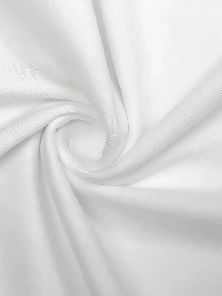 Baskılı Oversize Bisiklet Yaka T-shirt - Beyaz