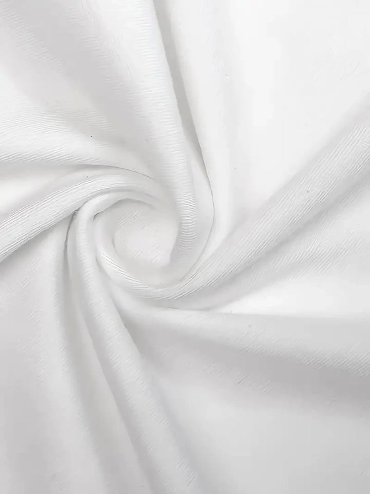 Baskılı Oversize Bisiklet Yaka T-shirt - Beyaz