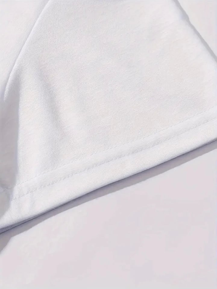 Baskılı Oversize Bisiklet Yaka T-shirt - Siyah