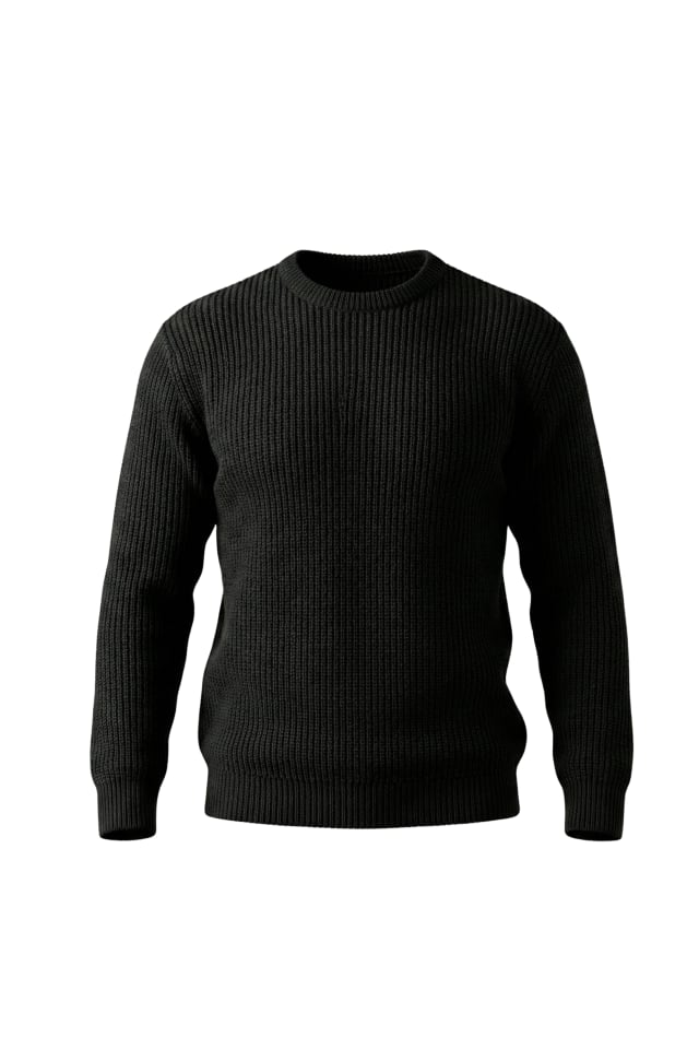 Erkek Bisiklet Yaka Örme Kazak