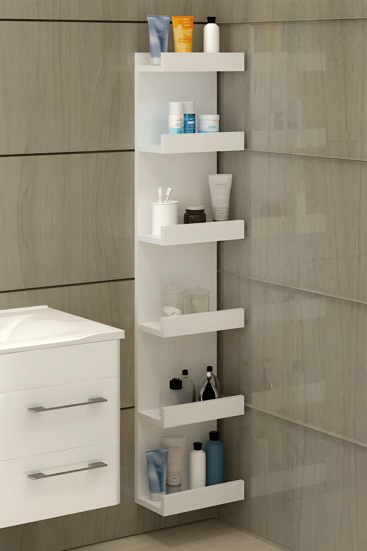 Erguliya Çok Amaçlı Banyo Dolabı