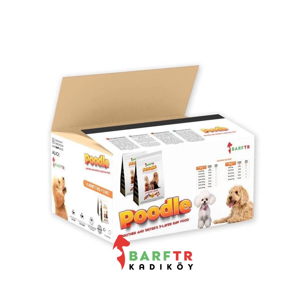 3 Katlı Barf Köpek Maması 3 Kg 1000 gr Tekli Ambalajlarda