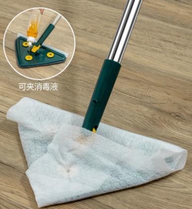 2 Bezli Üçgen Çek Çekli Mop Islak Mendil Uyumlu