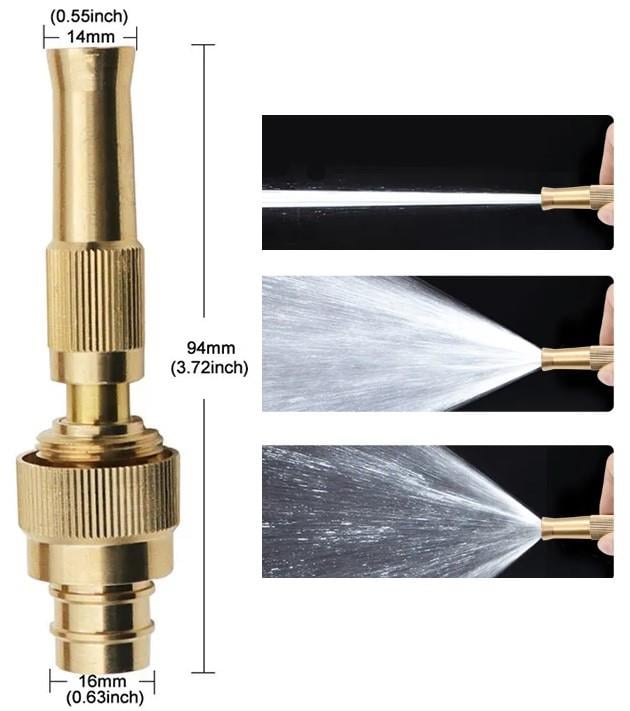 AYARLANABILIR BASINÇLI HORTUM BAŞLIĞI GOLD