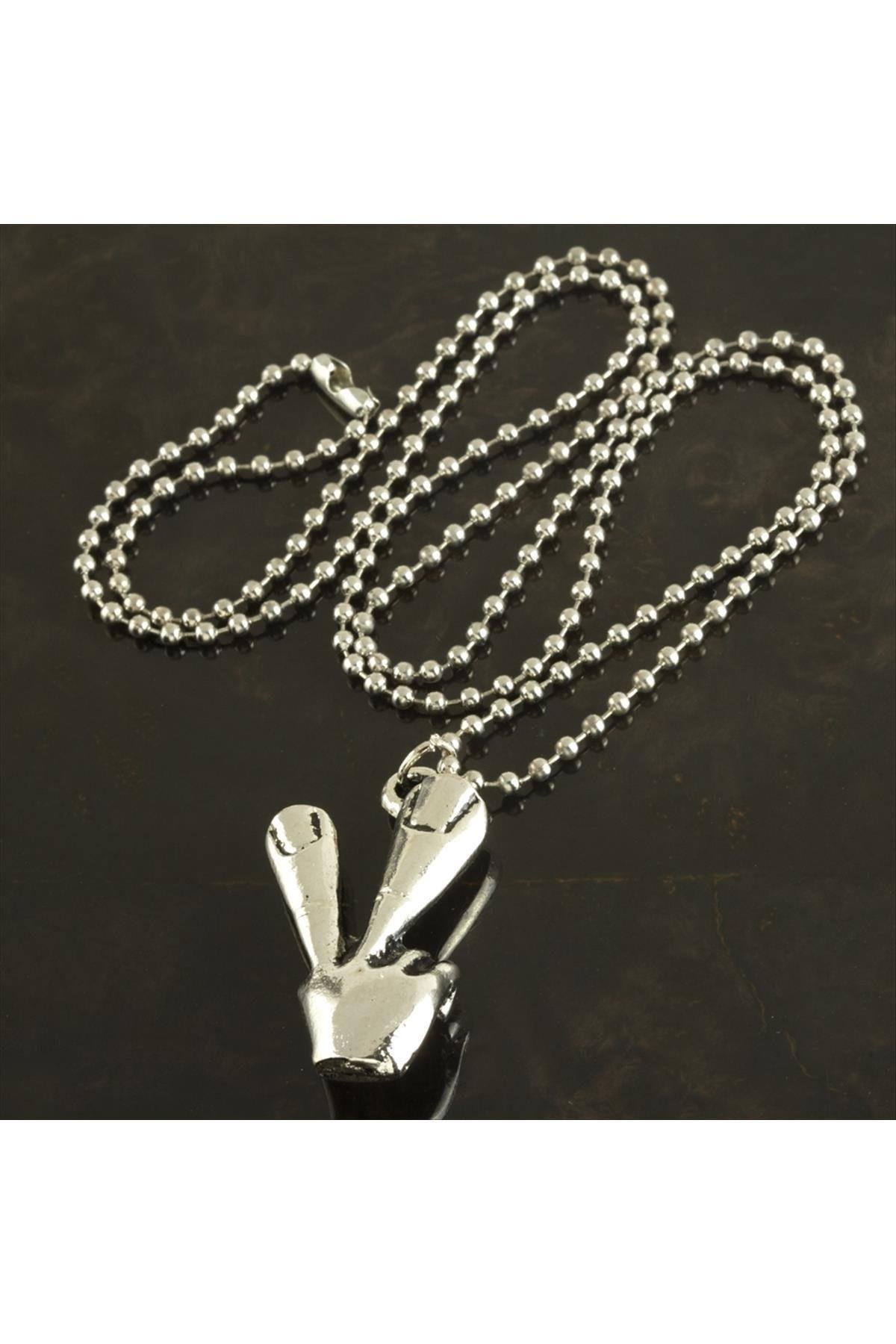 Okey İşaretli Metal Kolye