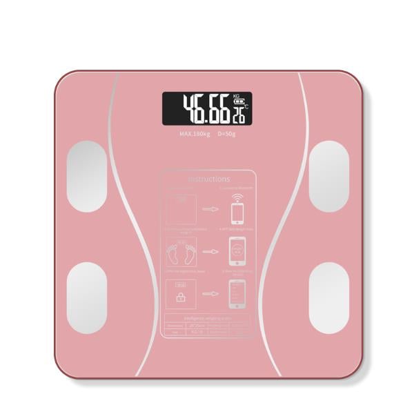 Pembe Renk Bluetooth Özellikli Akıllı Tartı