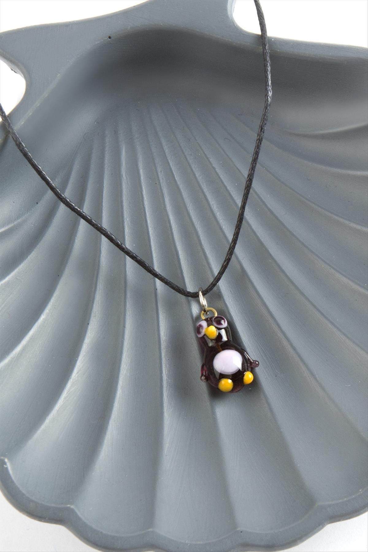 Penguen Cam Kolye