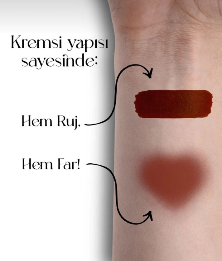 CarnelianDuo Kiremit Mat Likit Ruj & Far 6ml