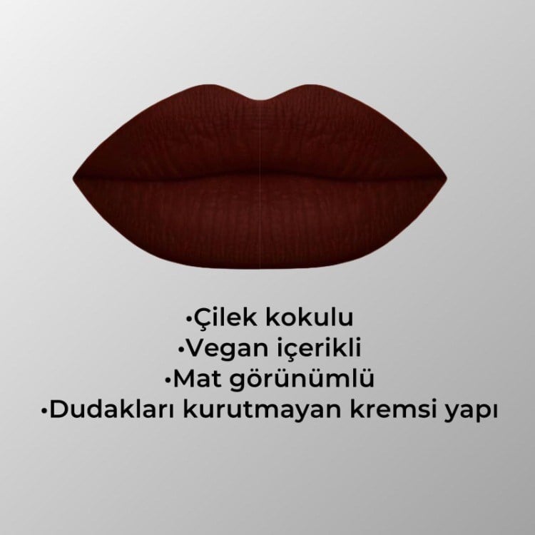 GarnetDuo Bordo Likit Mat Ruj & Far 6ml