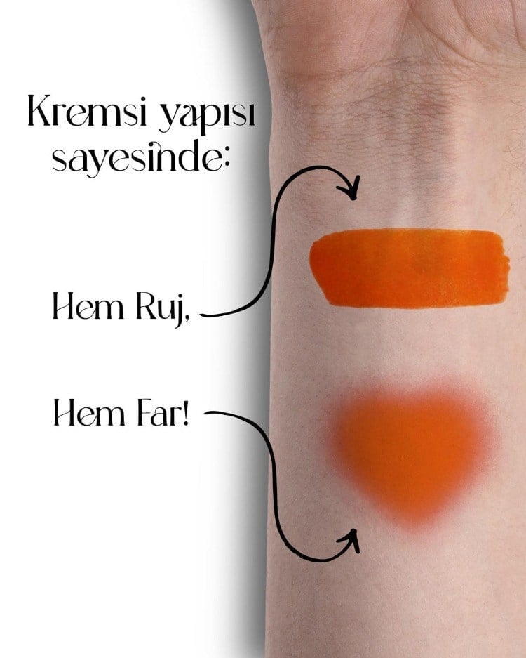 JasperDuo Turuncu Mat Likit Ruj & Far 6ml