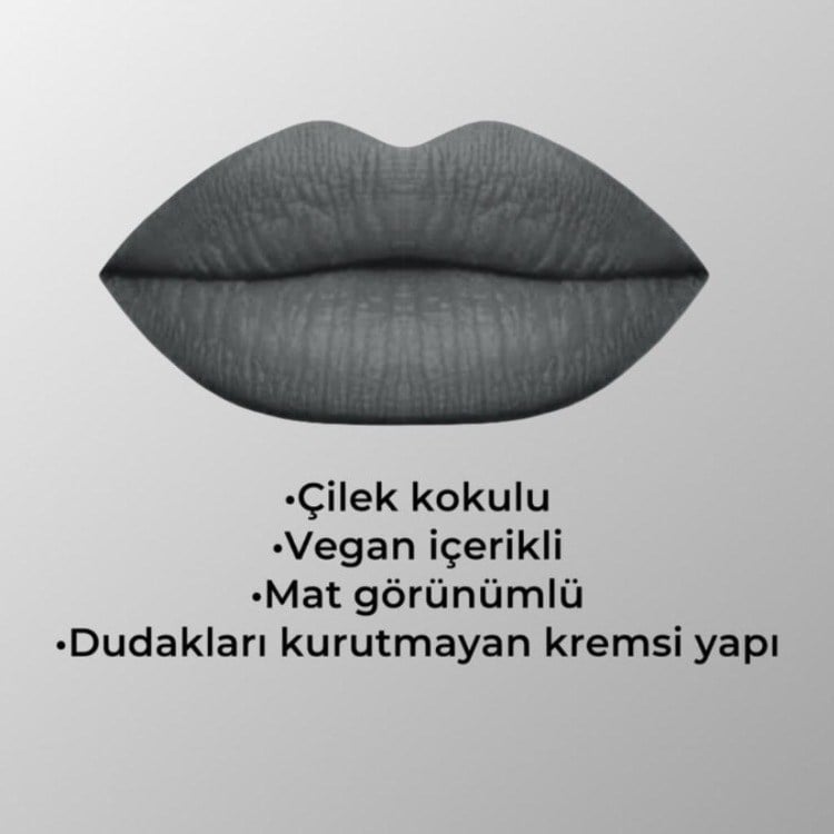 QuartzDuo Gri Mat Likit Ruj & Far 6ml