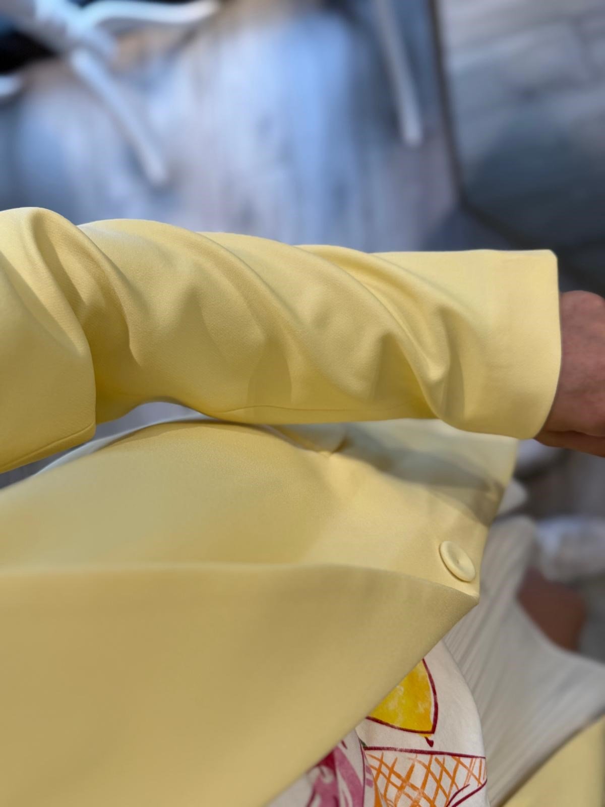 Sarı Klasik Blazer Ceket
