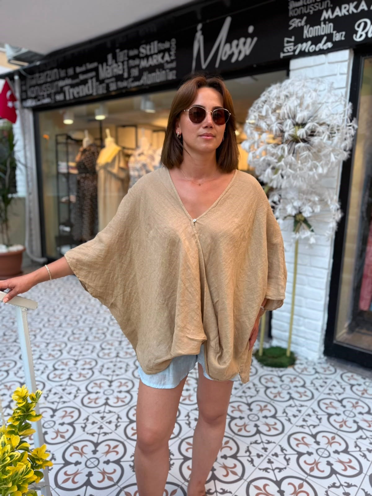 Tek Düğmeli Kimono