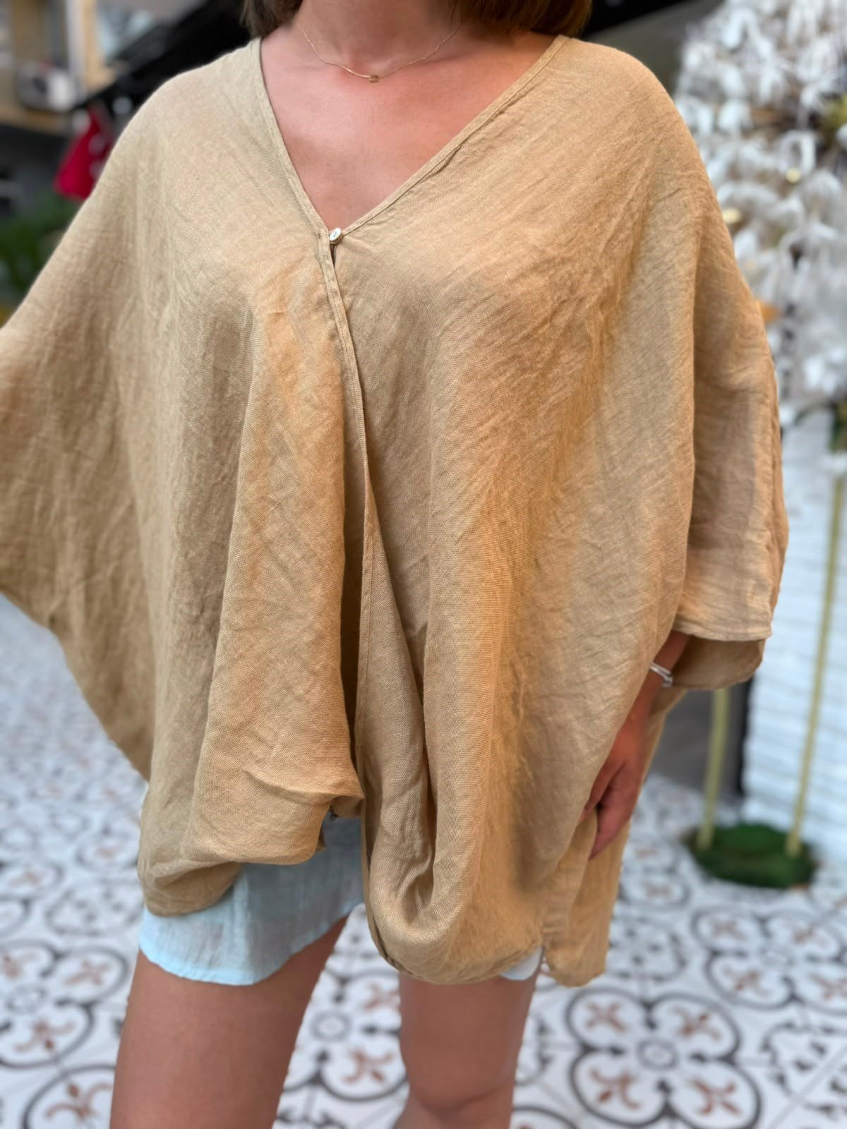 Tek Düğmeli Kimono