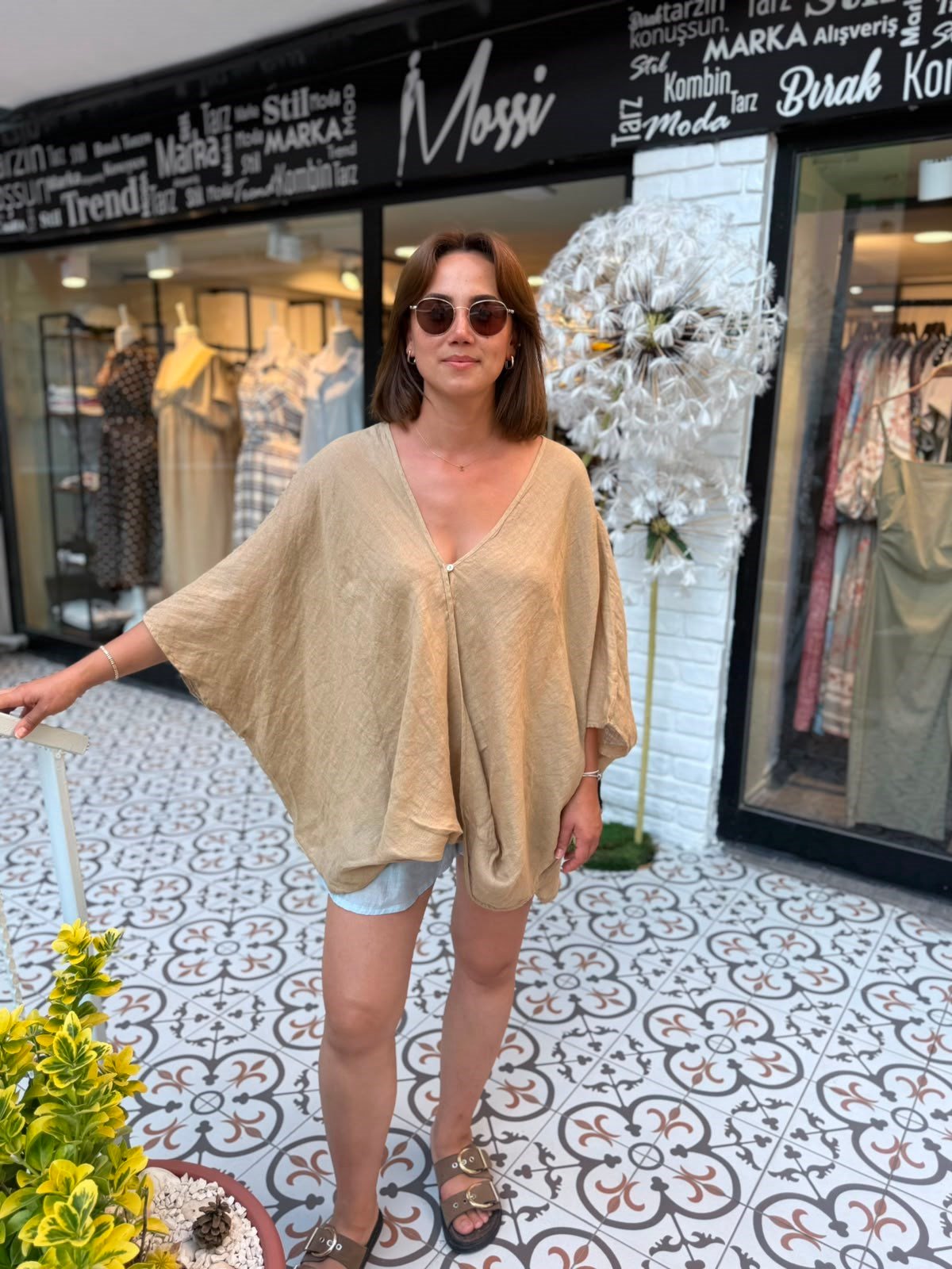Tek Düğmeli Kimono