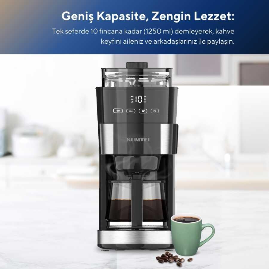 Kumtel Dijital Filtre Kahve Makinesi HFCM-02