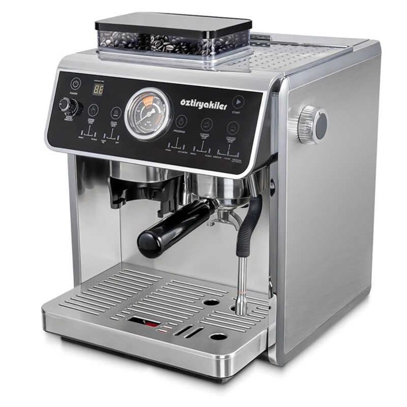 Öztiryakiler Mini Barista Espresso Kahve Makinesi Kahve Değirmenli Tek Gruplu
