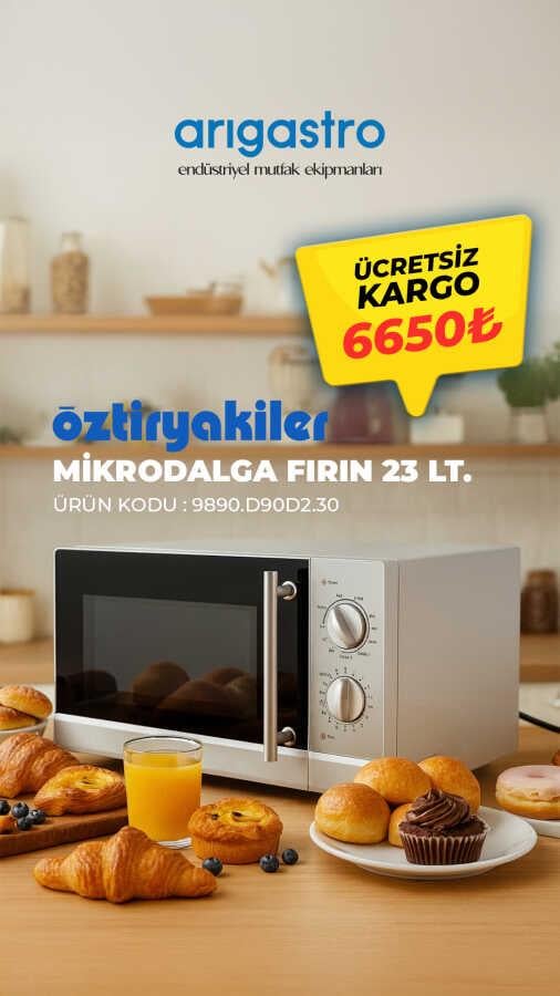 Öztiryakiler Profesyonel Mikrodalga Fırın 23 Lt
