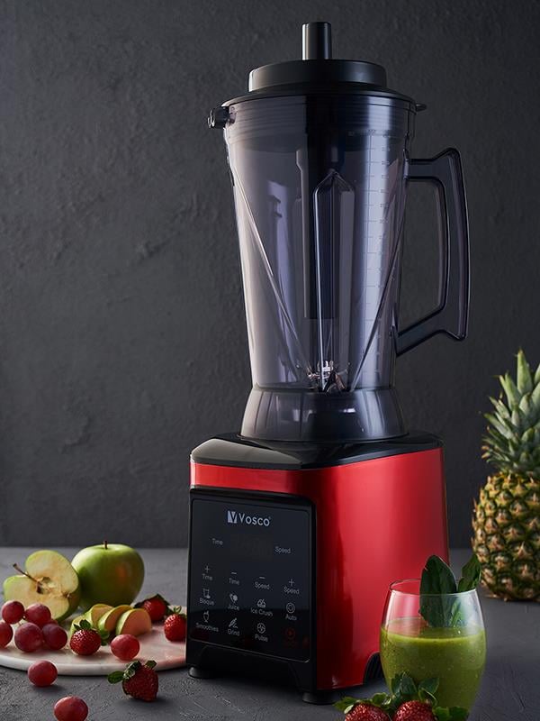 Vosco Dijital Bar blender Pro XL 4L (8 Bıçak)  Kırmızı 1600W