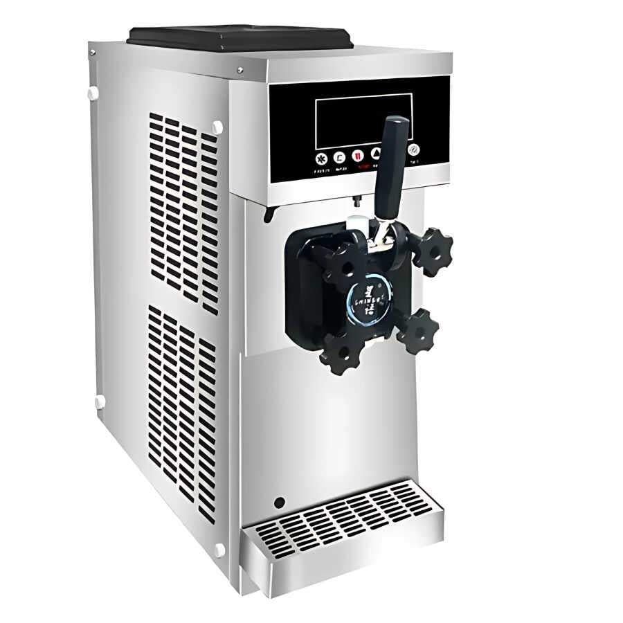 Vosco Pro Silver Soft Dondurma Makinası Set Üstü Tek Kollu