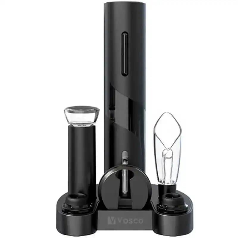 Vosco VNS-01 Wine Opener Otomatik Tirbuşon Şarap Açacağı, Elektrikli, Siyah