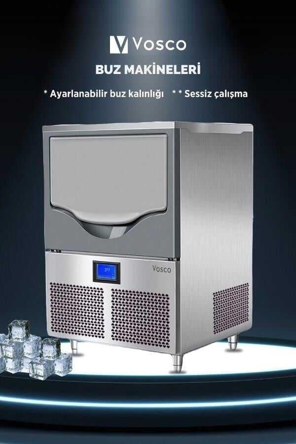 Vosco VSC-40C Aura Seri Tezgahaltı Buz Makinesi 40 kg/gün Kapasiteli