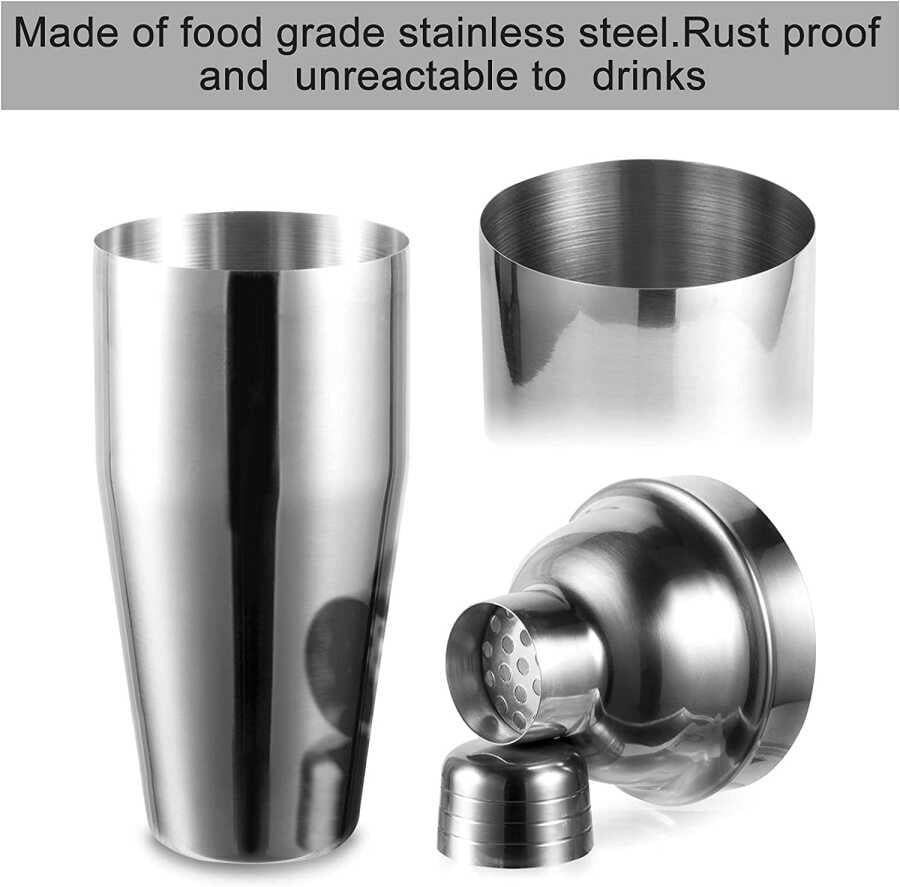 Vosco VSC-K3 3 Parça Bar Kokteyl Seti, 750 ml