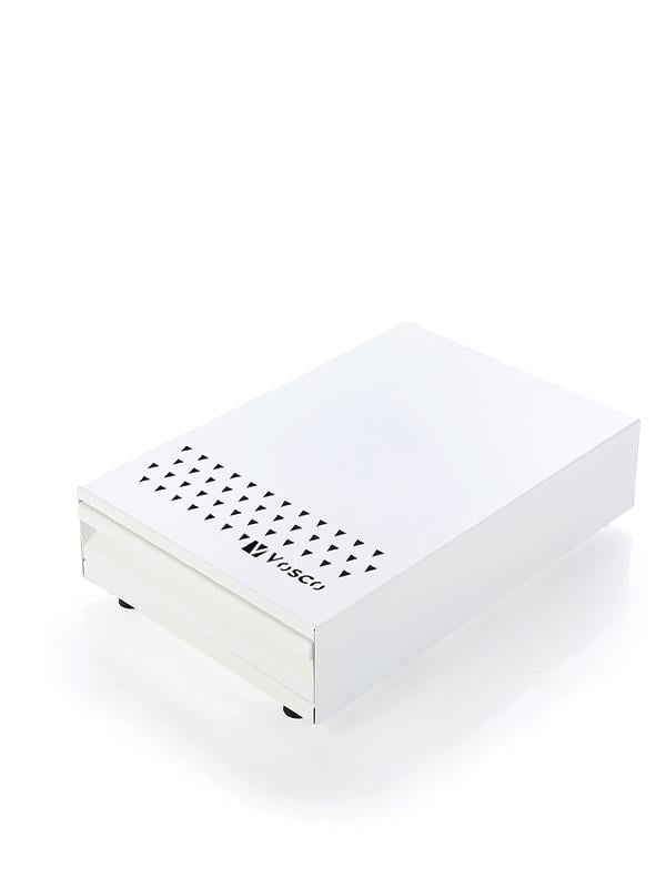 Vosco VSC-PCB Kahve Posa Çekmecesi Knock Box, Beyaz