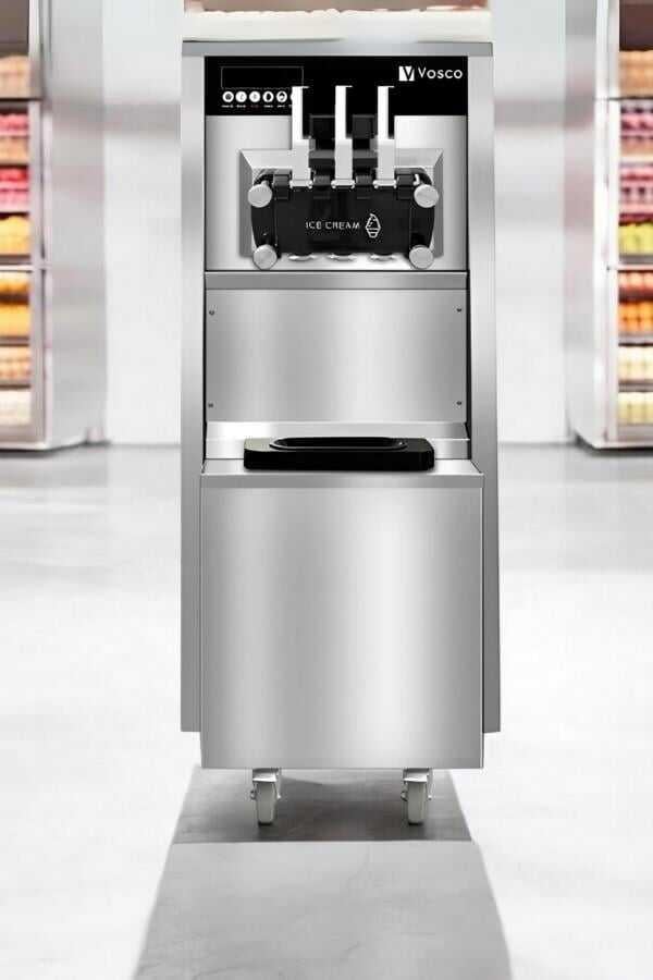 Vosco VXY-P965S Üç Kollu Pro Silver Soft Dondurma Makinesi