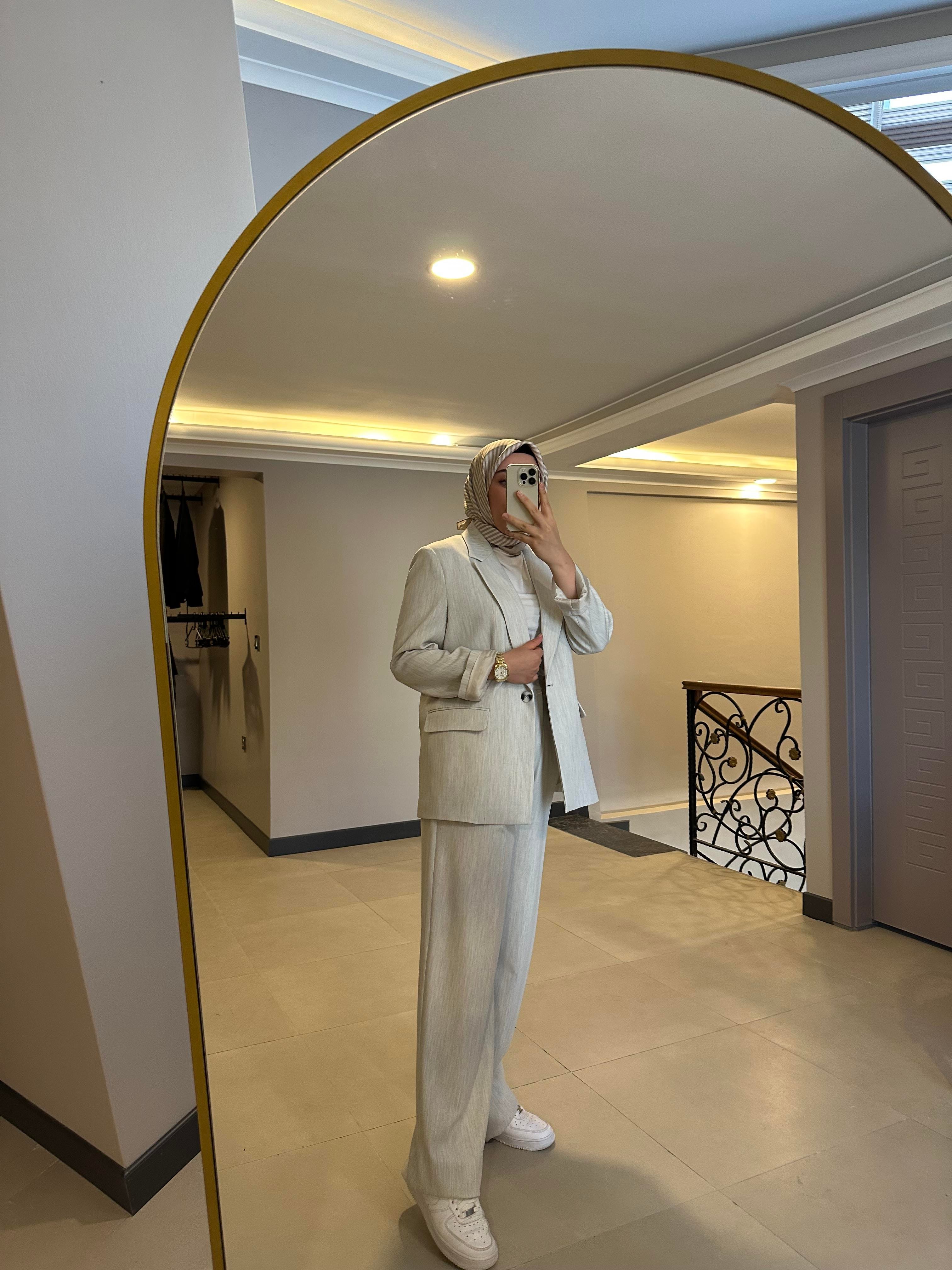 Gri Blazer Ceket Takım