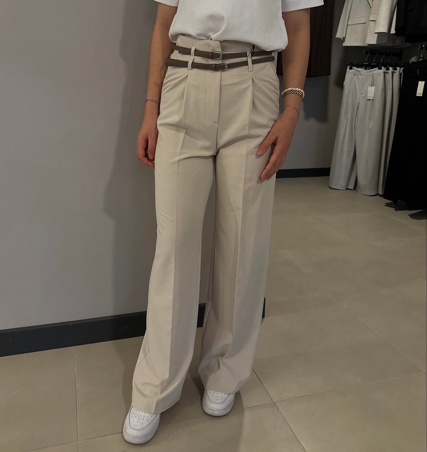 Kemerli Pantolon