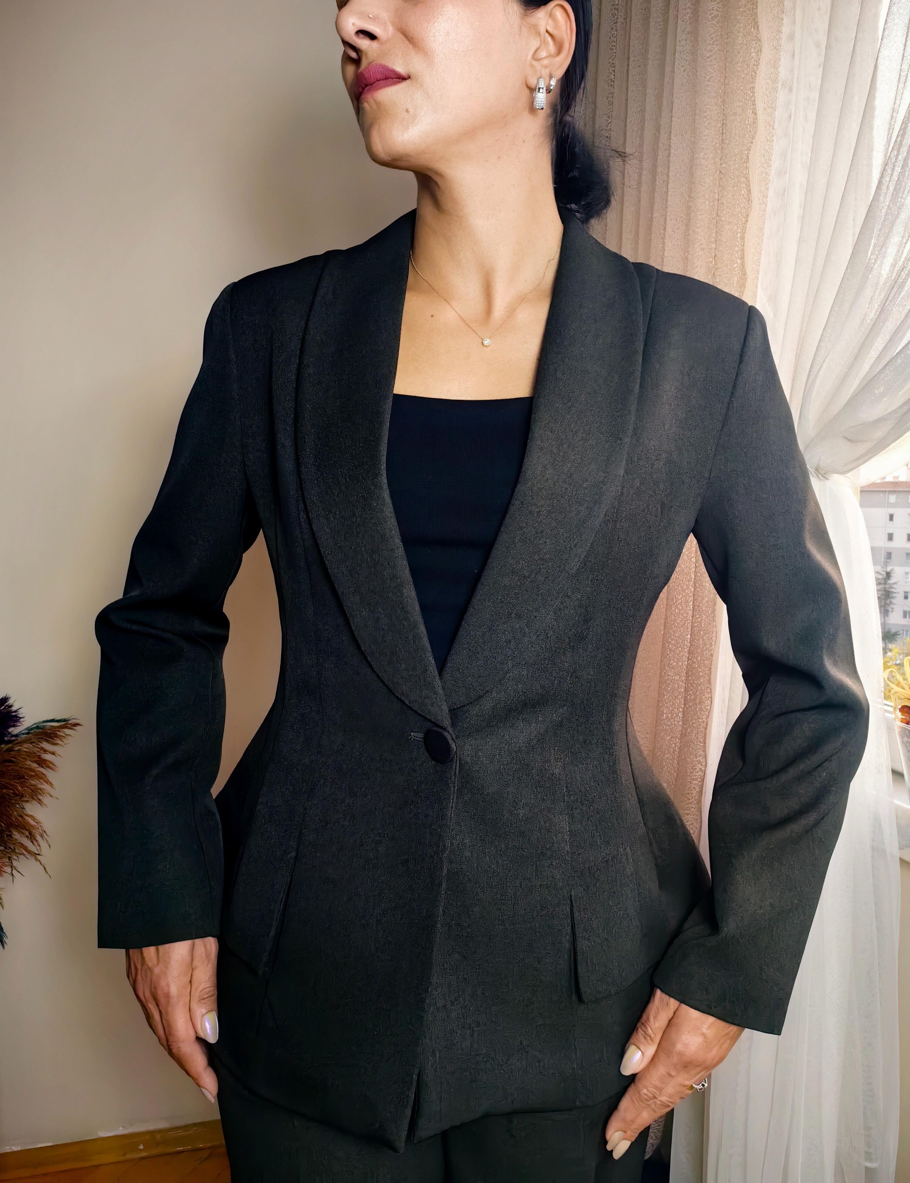 Hayal Belden Oturmalı Haki Blazer Ceket