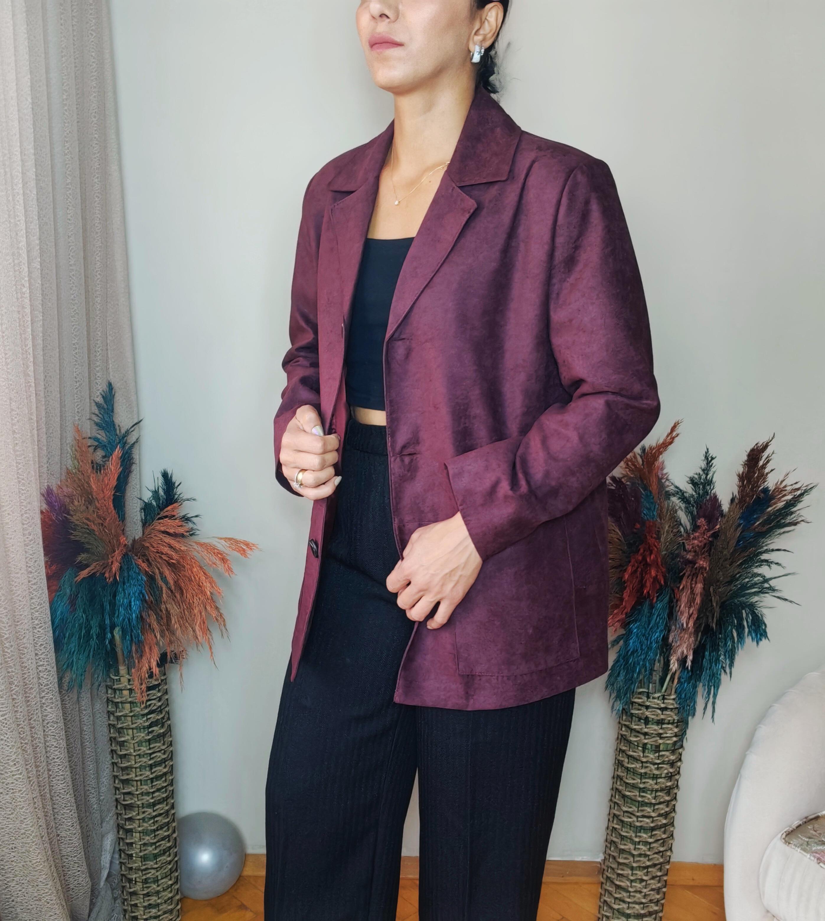 Mürdüm Blazer Ceket