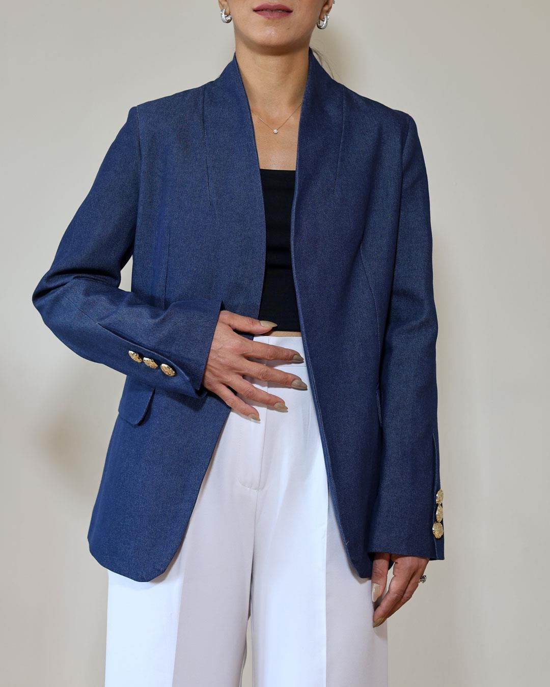 Tarzın Kot Görünümlü Blazer Ceket