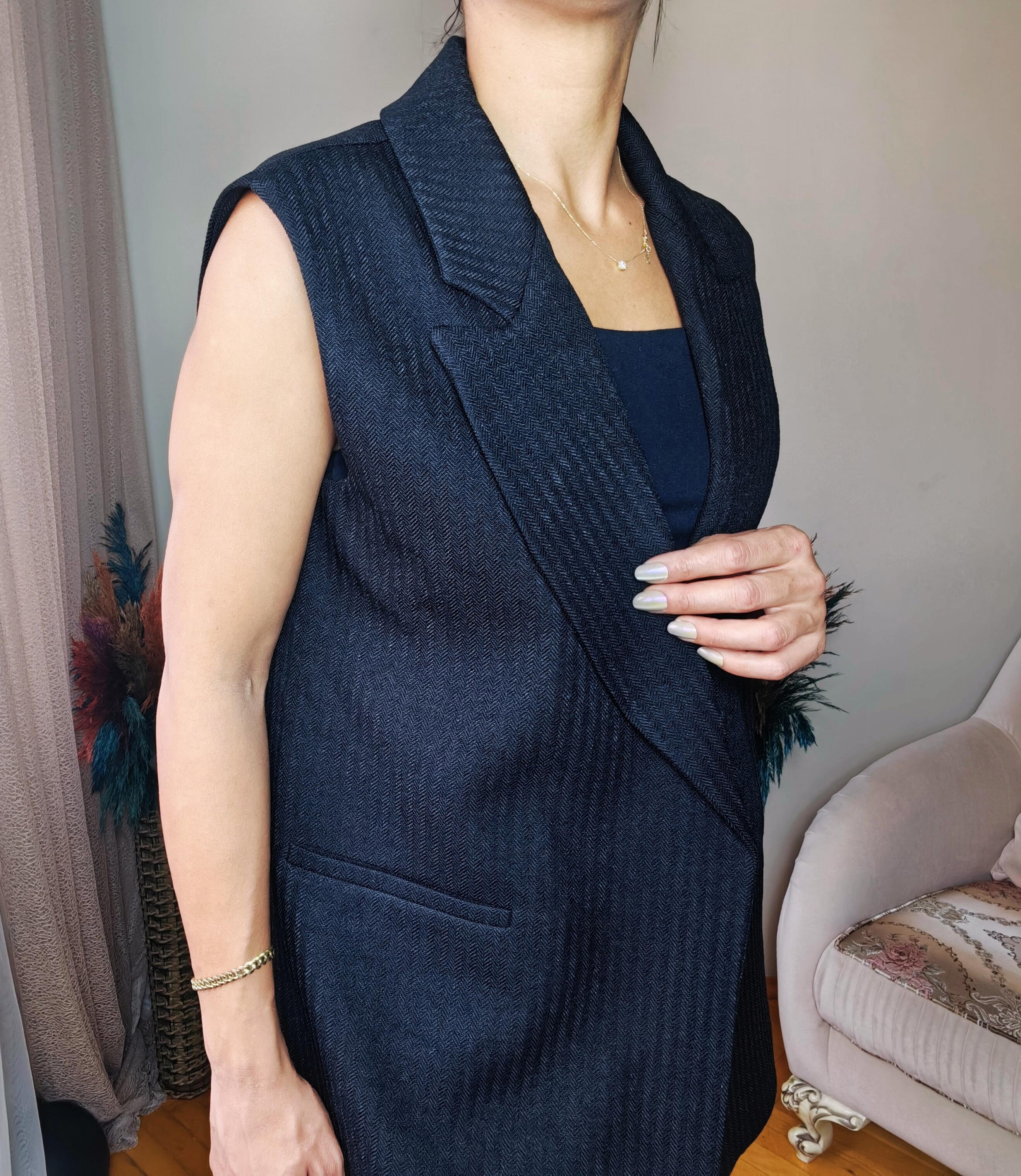 Zesina Balıksırtı Yün Yelek