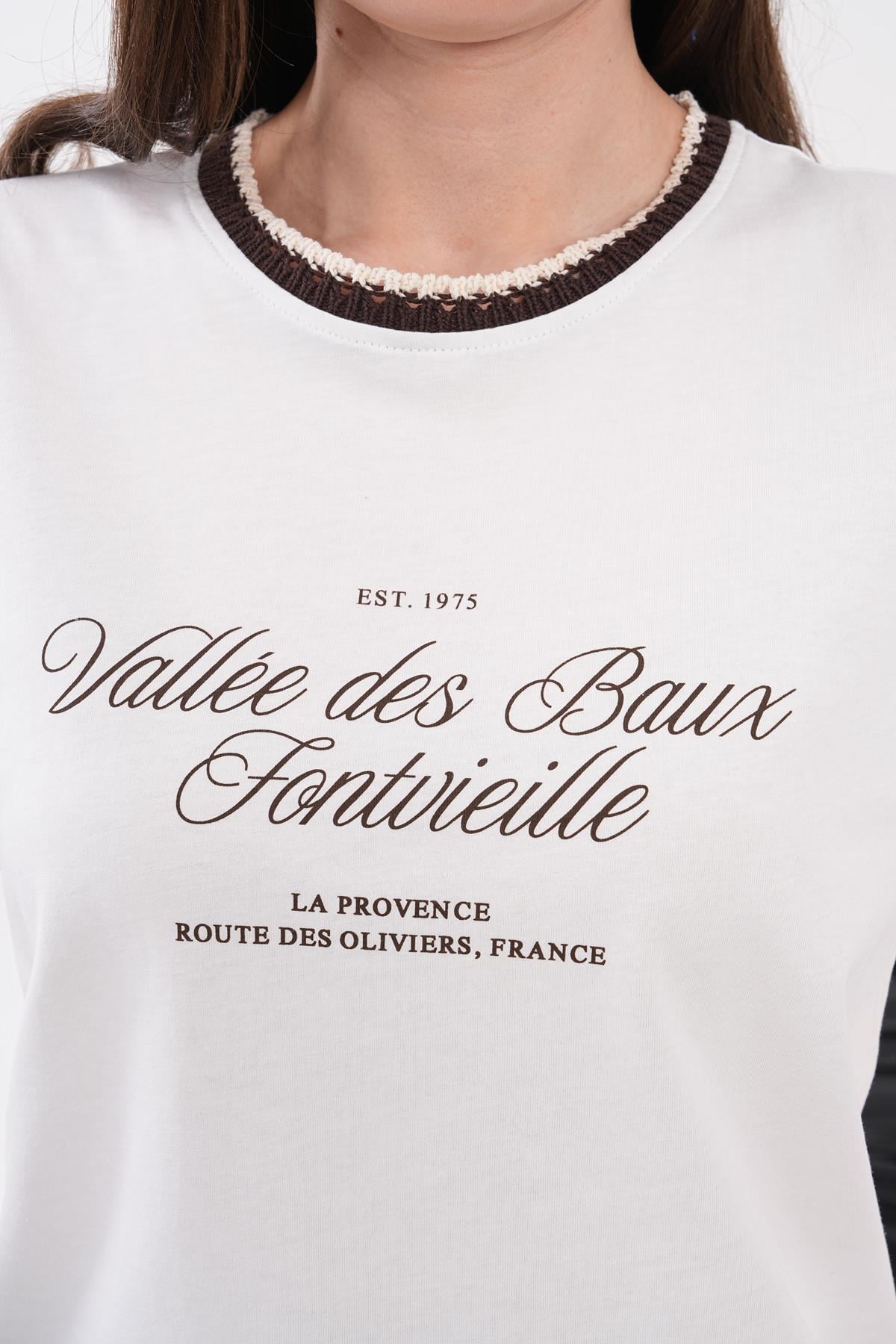 Baskı Detaylı T-Shirt