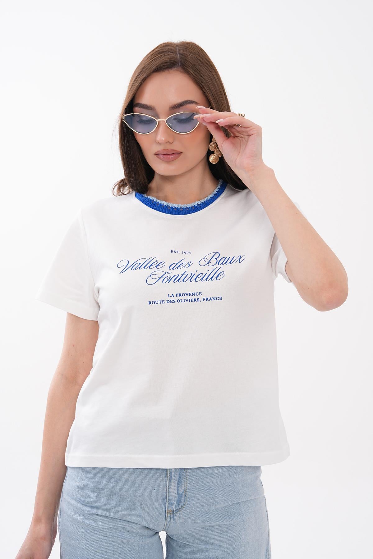 Baskı Detaylı T-Shirt