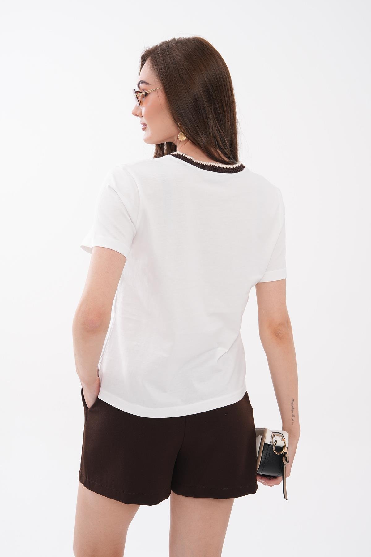 Baskı Detaylı T-Shirt