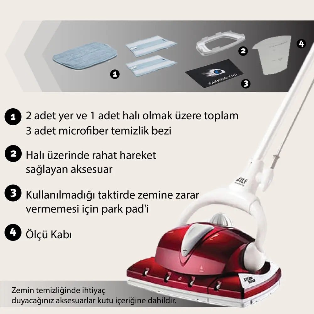 ALF Hero BT-123 Steam Force Buhar Basınçlı Zemin Temizleyici