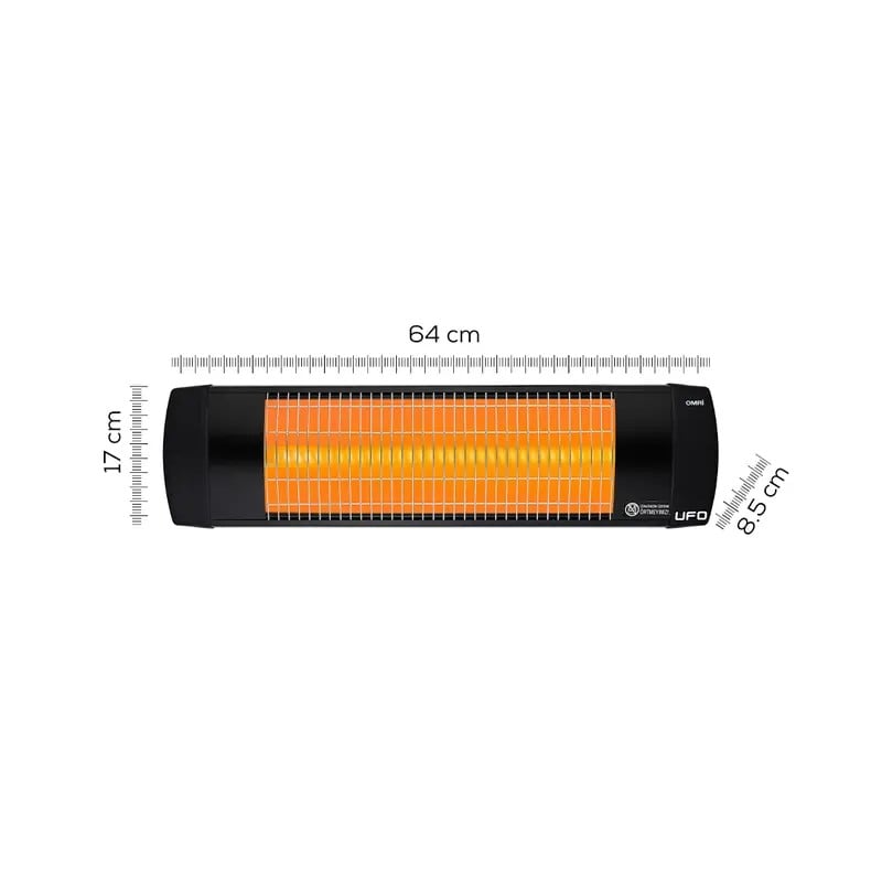 UFO Omri 1200 W Termostatlı Hem Yatay Hem Dikey Isıtıcı