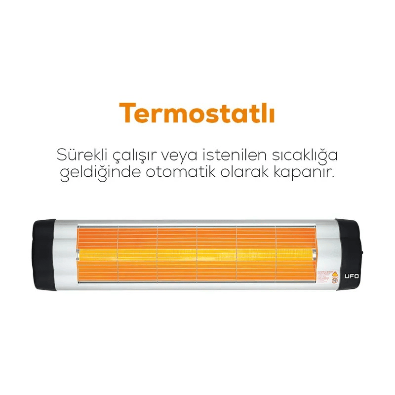 UFO Star 2400 W Duvar Tipi Isıtıcı - Termostatlı