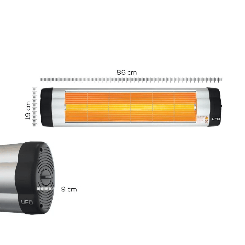 UFO Star 2400 W Duvar Tipi Isıtıcı - Termostatlı