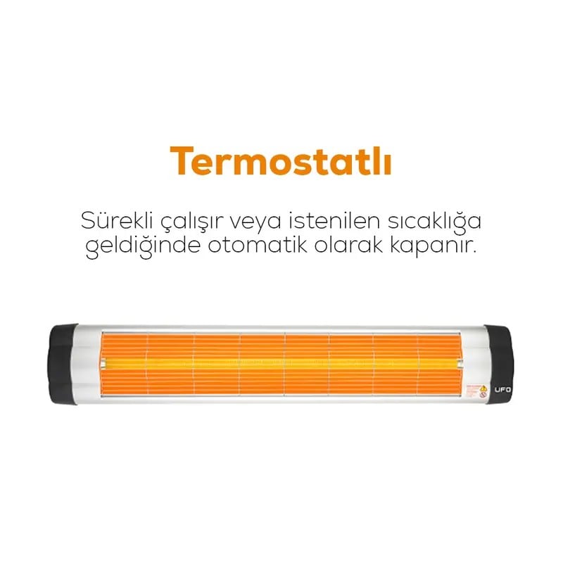 UFO Star 2900 W Duvar Tipi Isıtıcı - Termostatlı