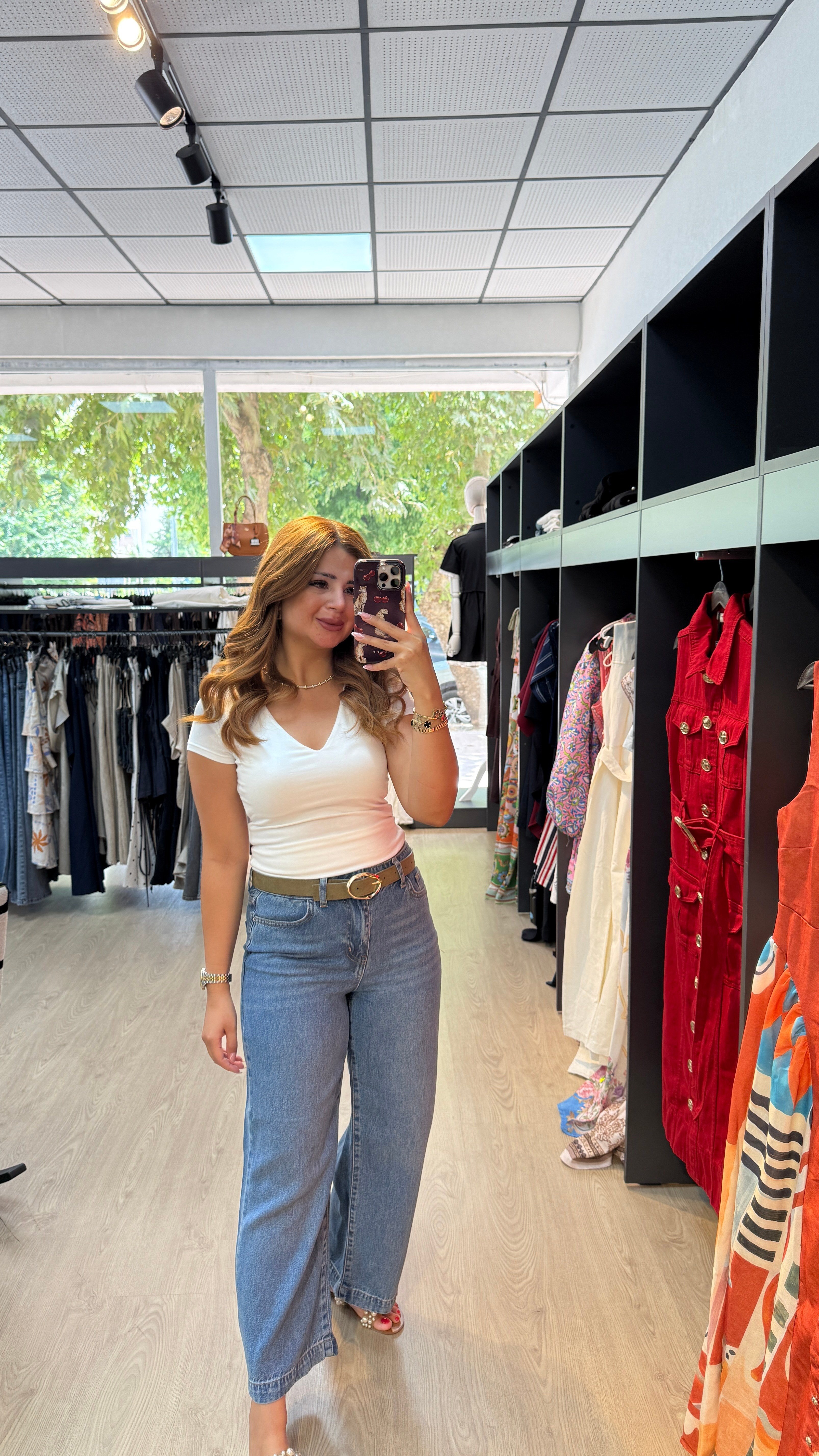 Modal Kumaş Geniş Paça Jean