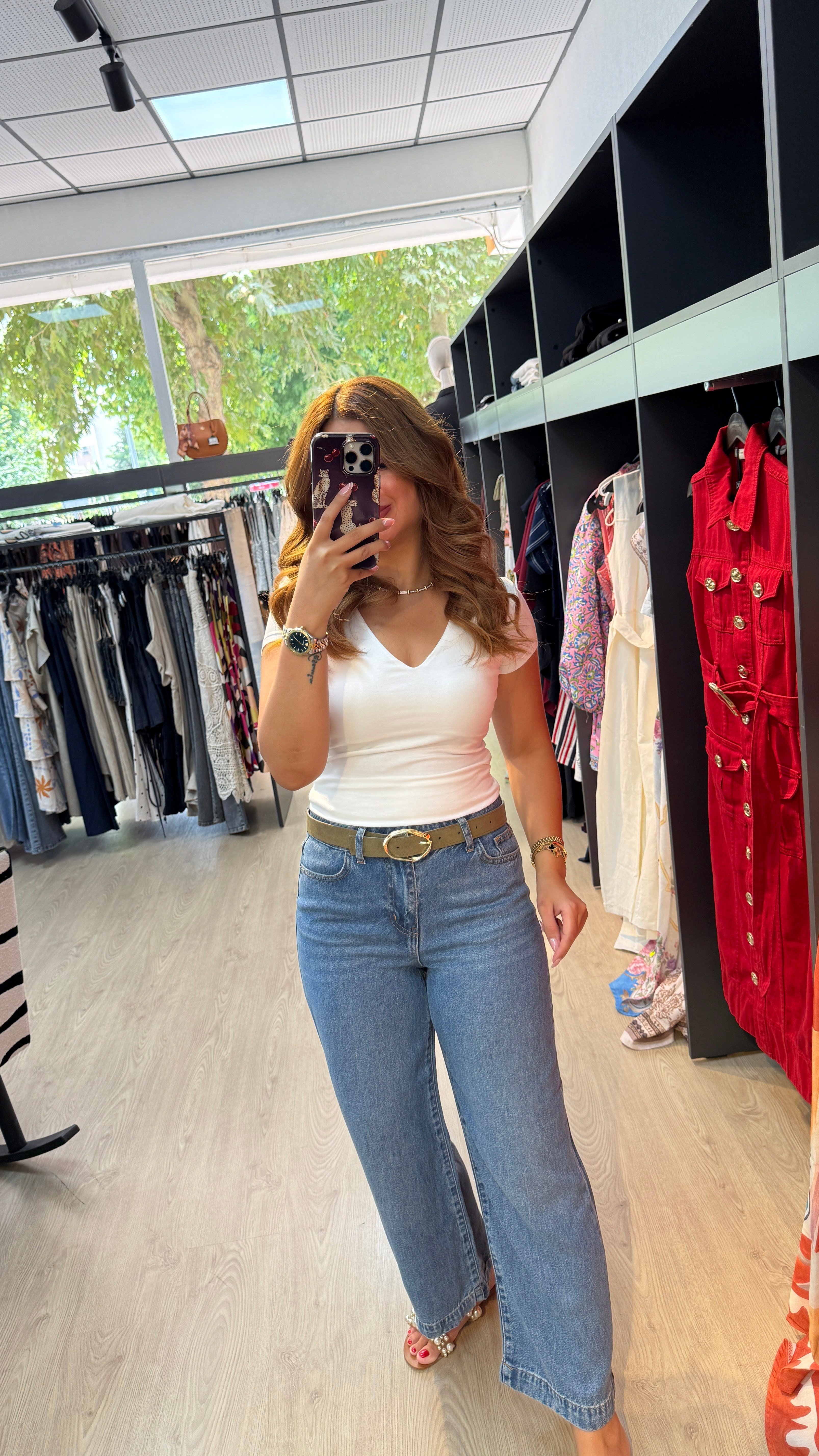Modal Kumaş Geniş Paça Jean
