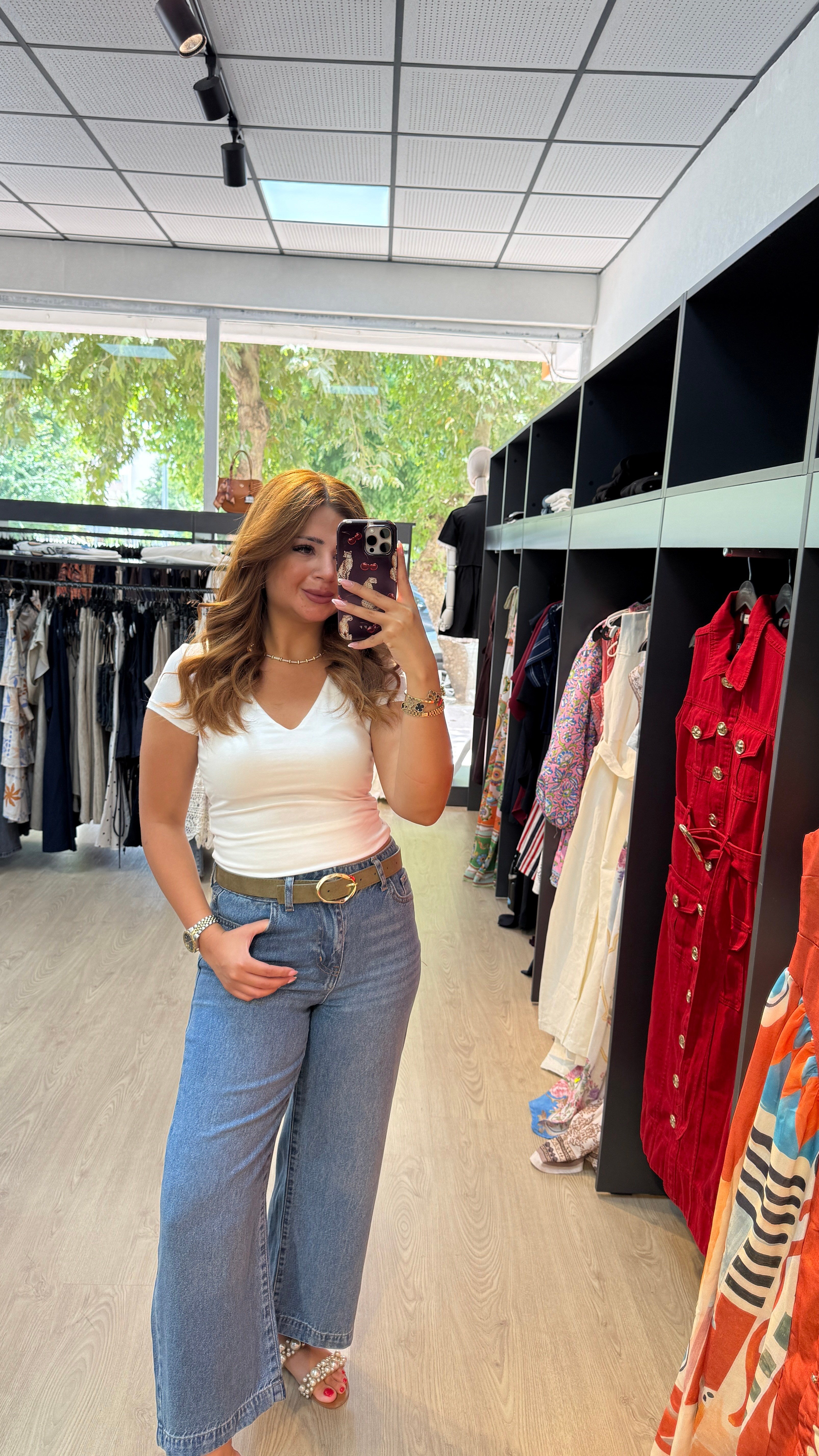 Modal Kumaş Geniş Paça Jean