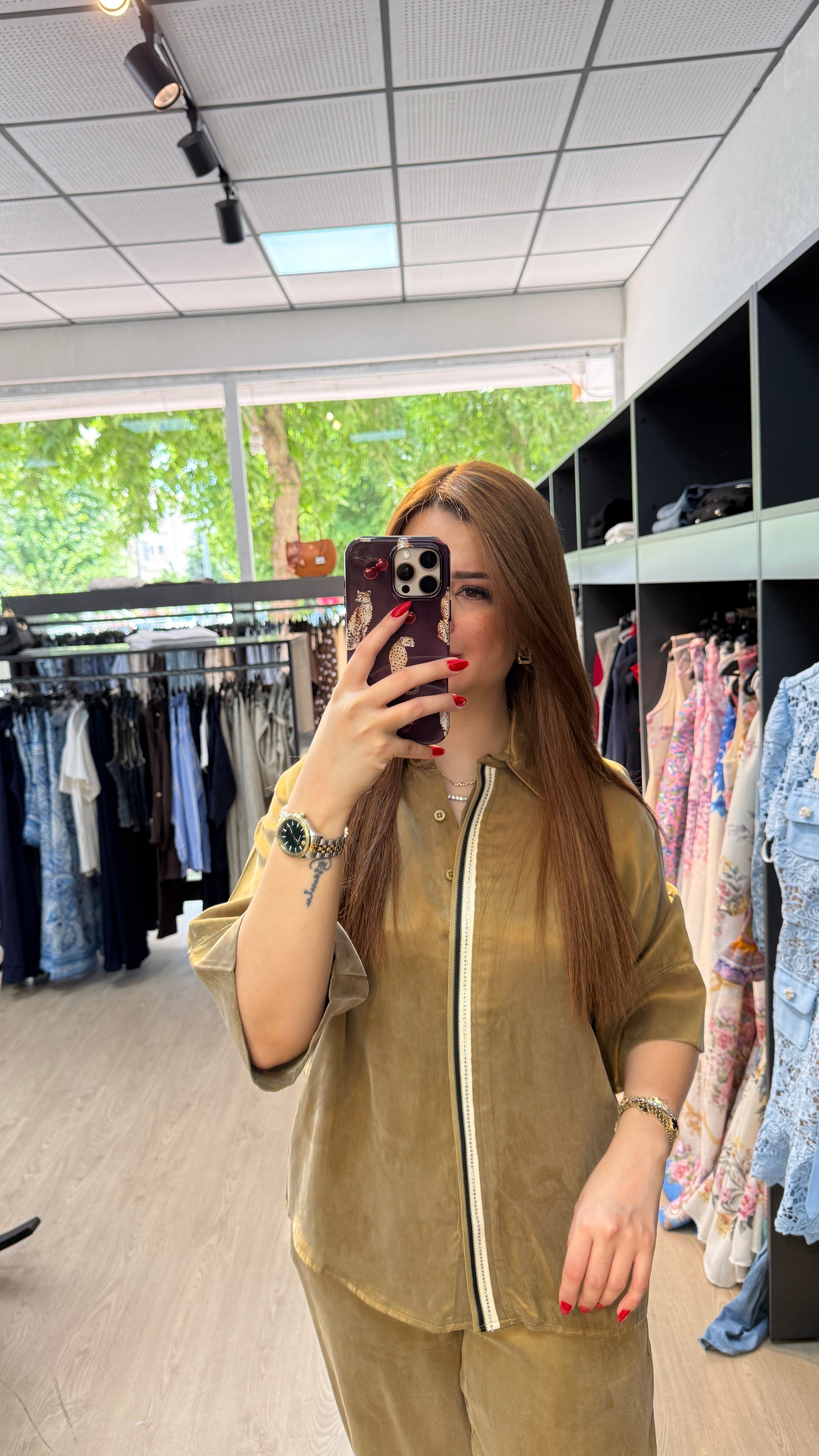 Tensel Kumaş Paçası Pensli Takım