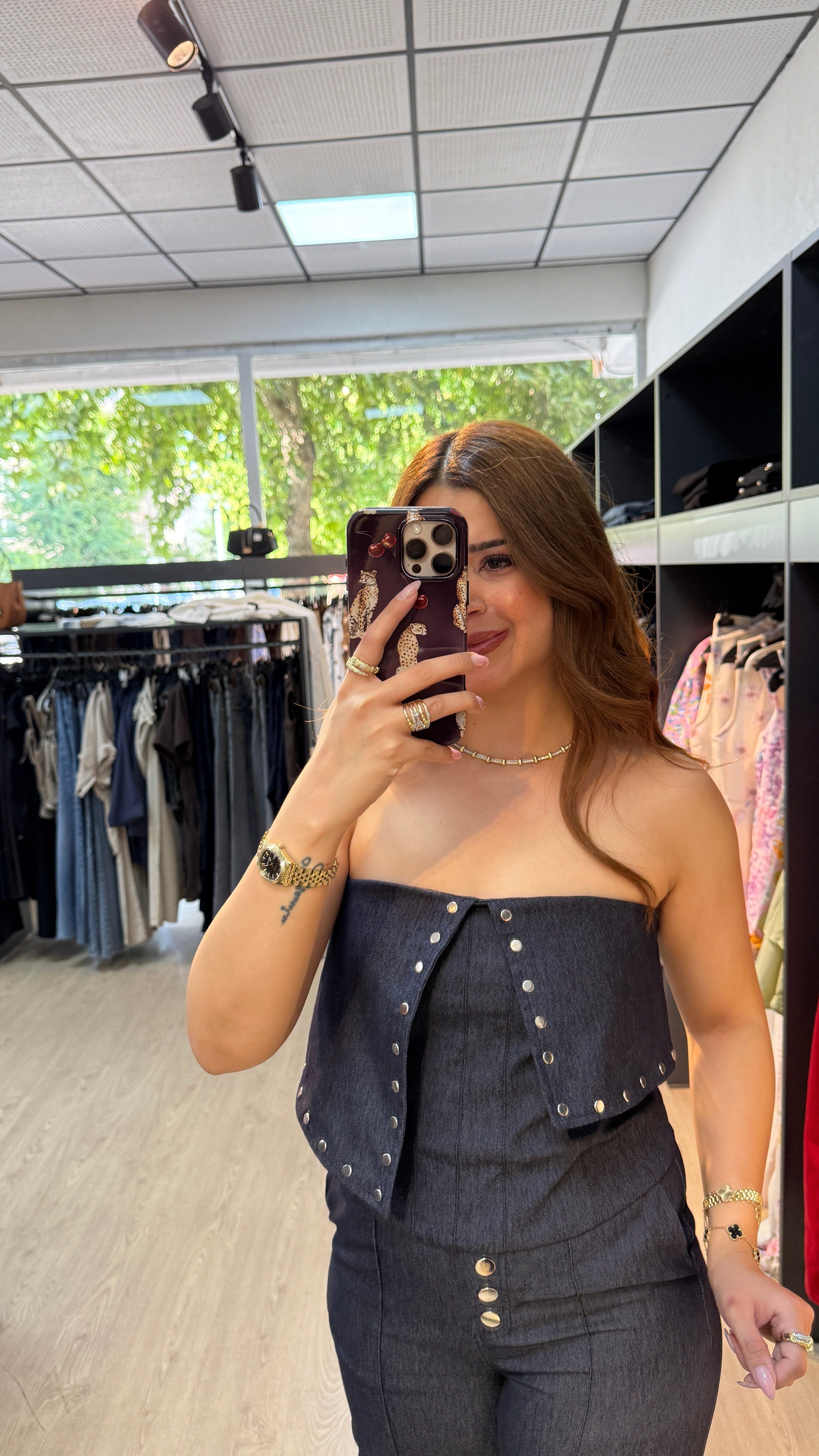 Zımba Detaylı Bustiyerli Takım