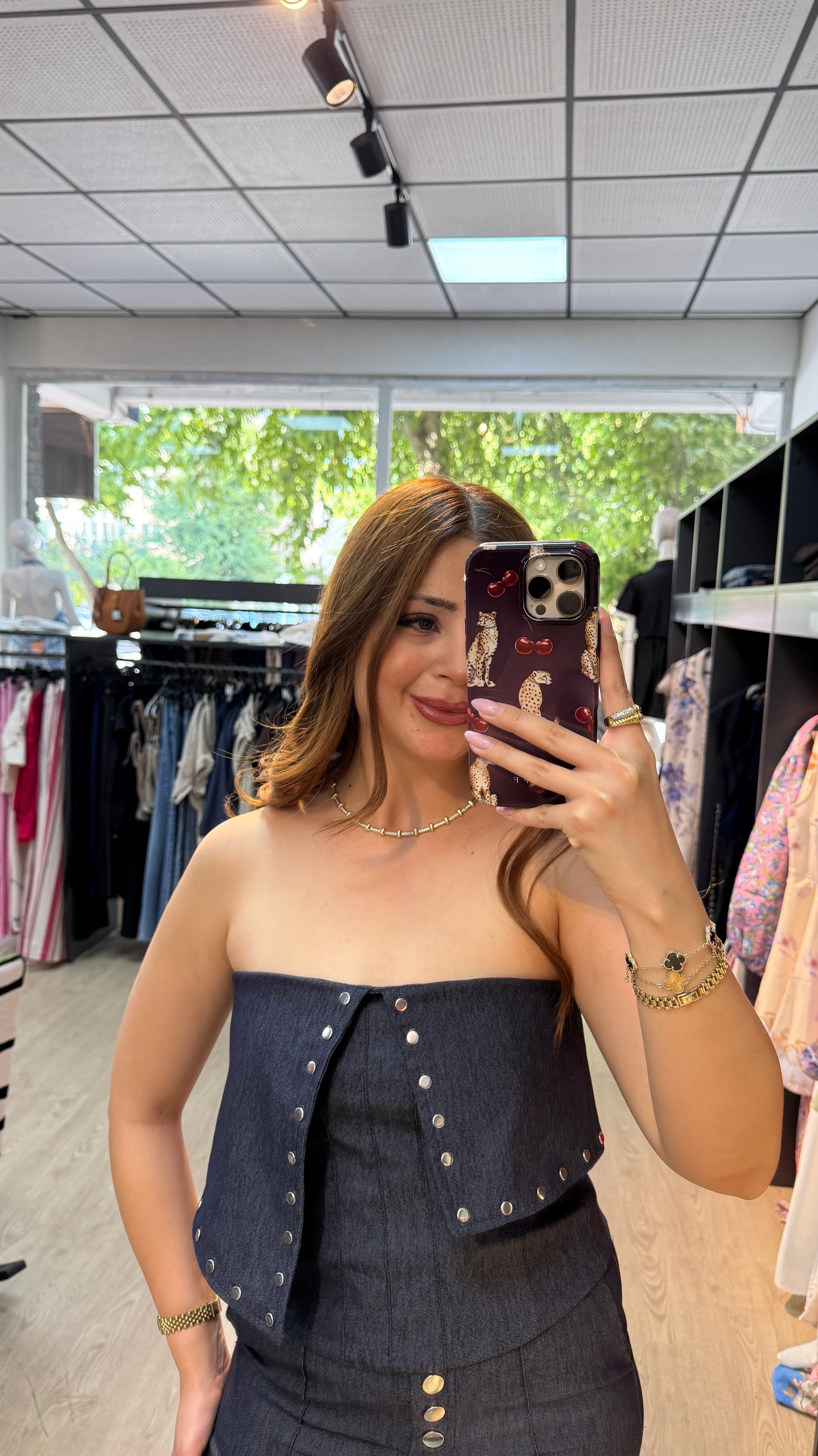 Zımba Detaylı Bustiyerli Takım